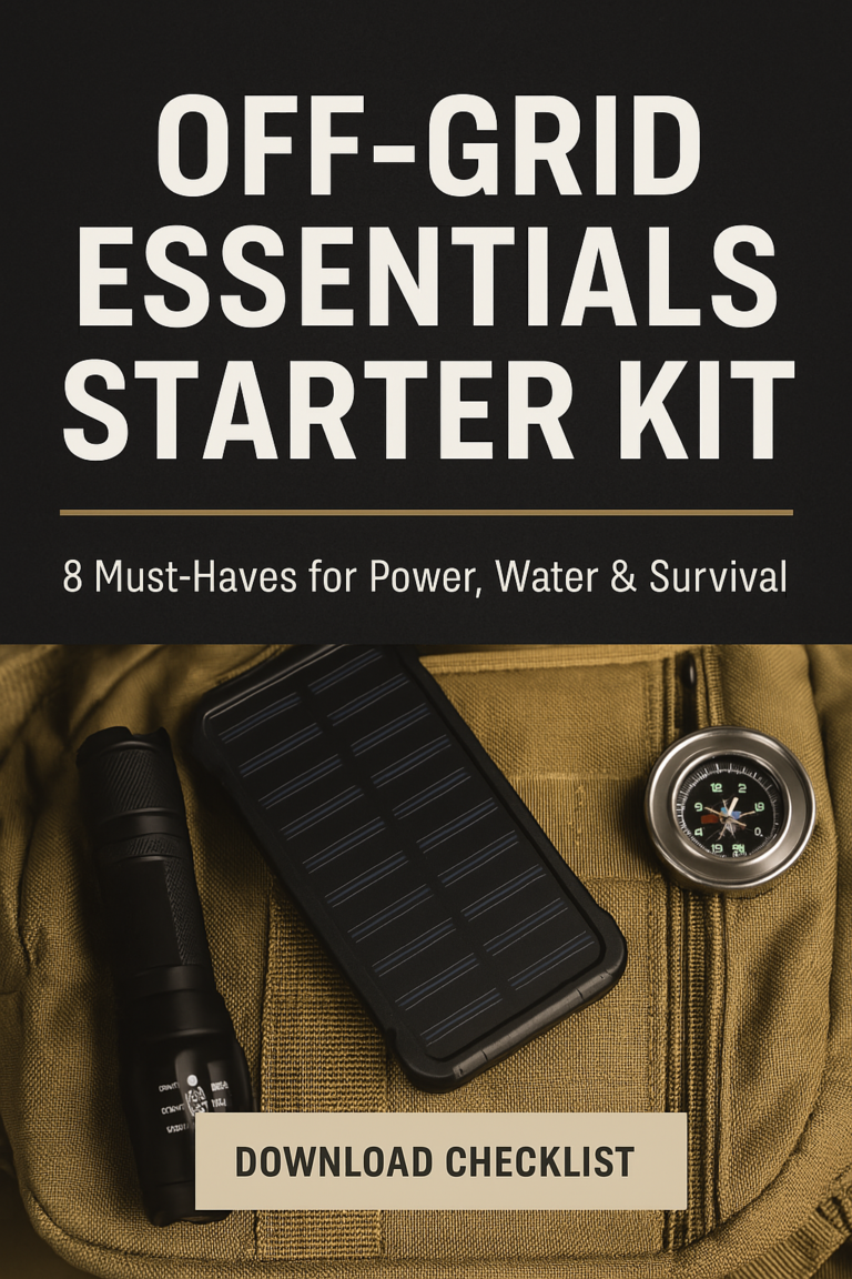 Off-Grid Essentials Starter Kit: 8 Must-Haves for Power, Water & Survival